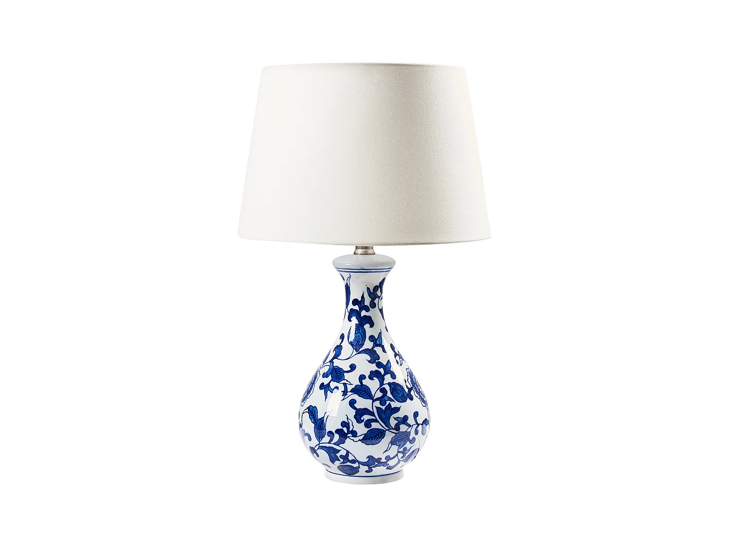 Tafellamp CARMEN Porselein Wit/blauw