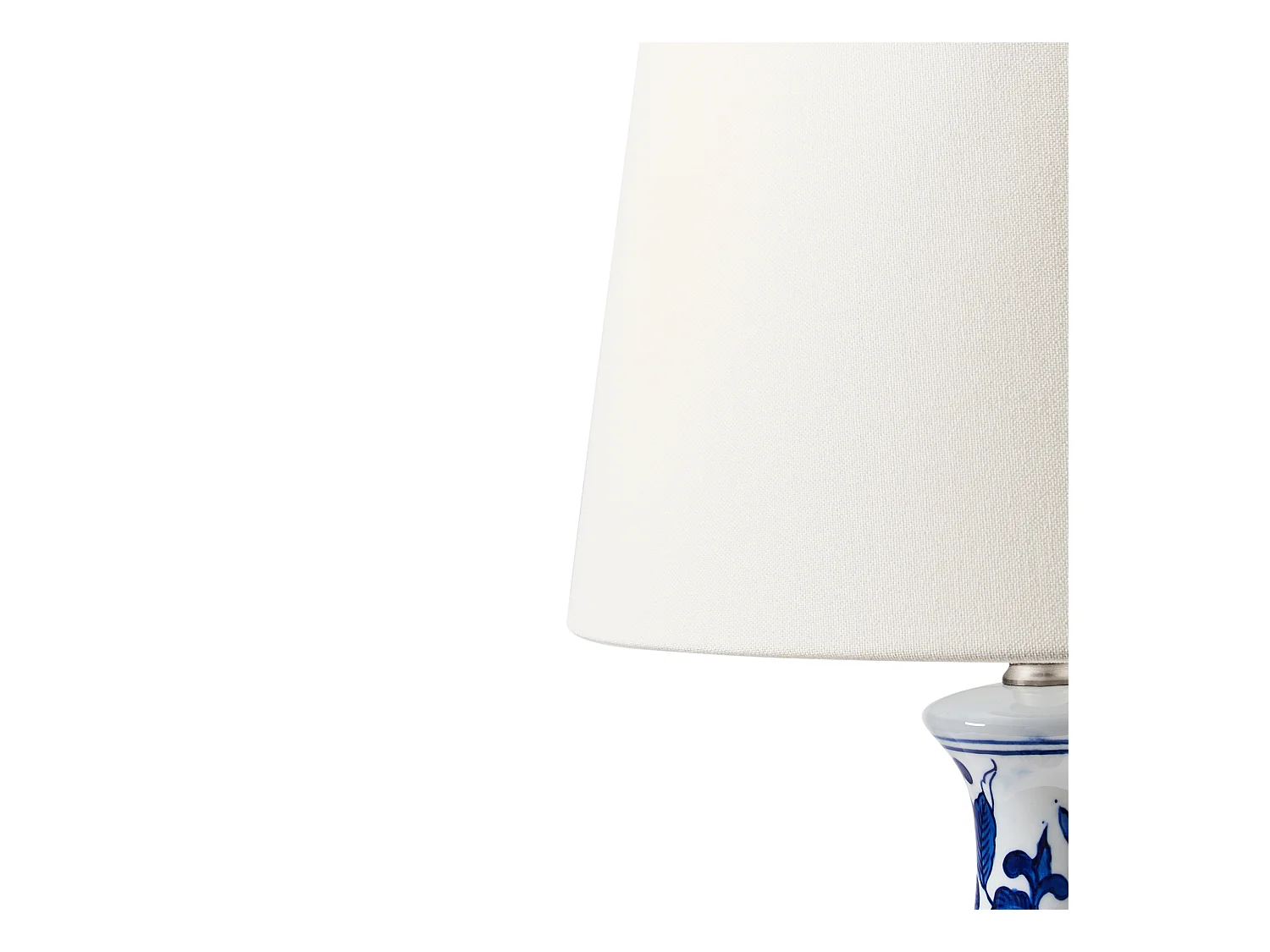 Tafellamp CARMEN Porselein Wit/blauw