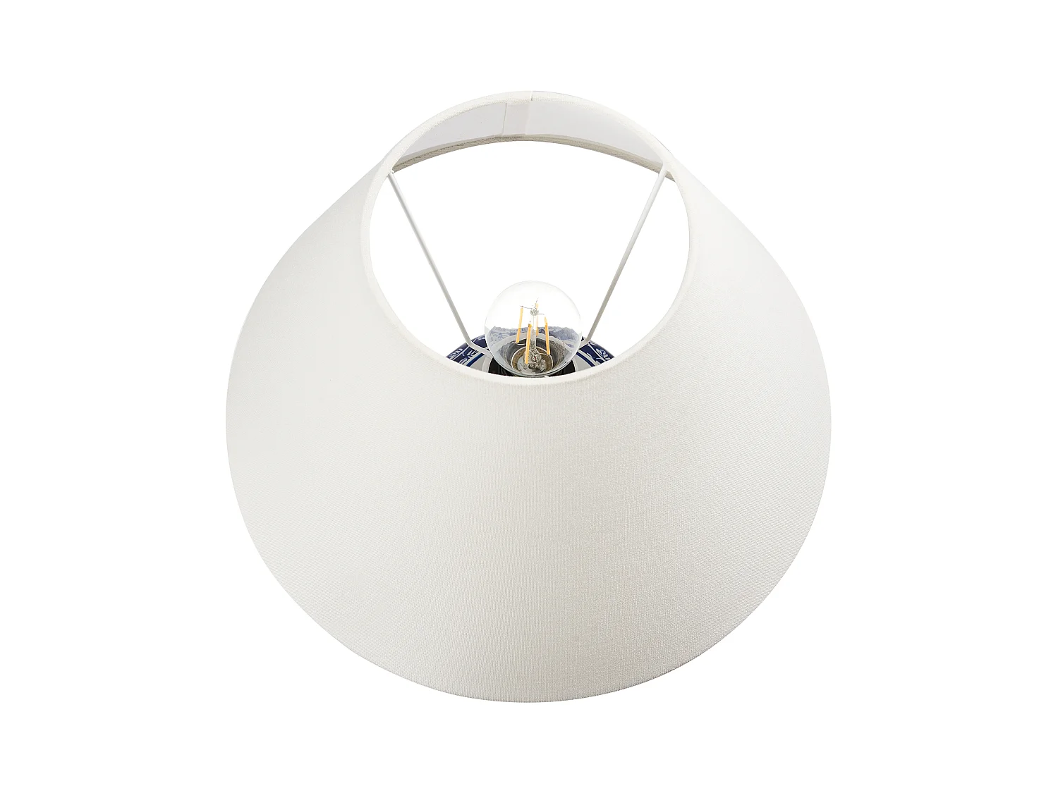 Tafellamp ANGELES Porselein Blauw