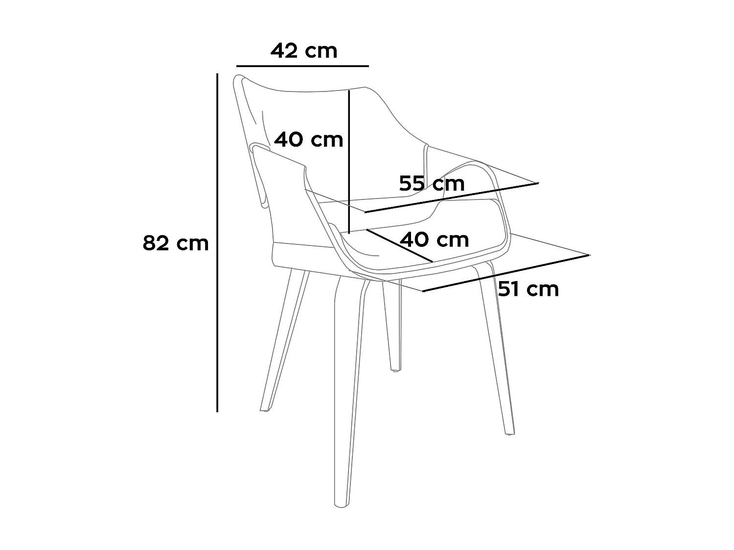 Autriche - Fauteuil tapissé 51x82x43 cm en contreplaqué et tissu vert sauge