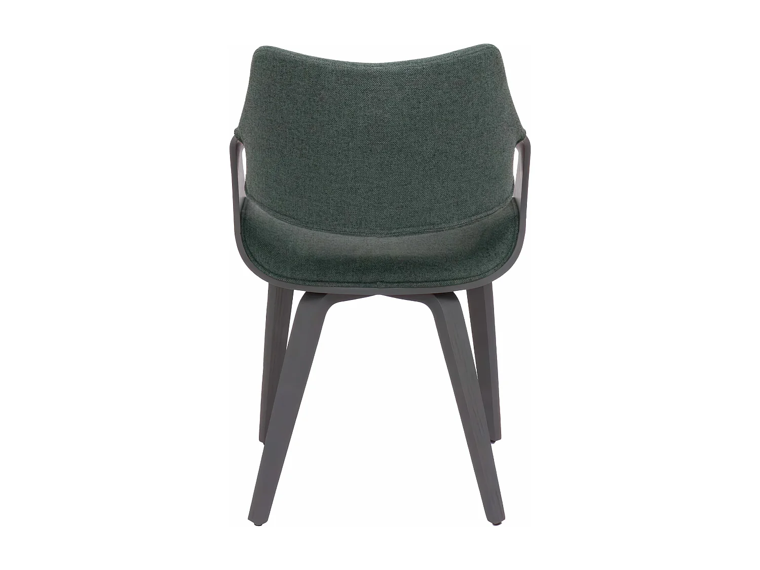 Autriche - Fauteuil tapissé 51x82x43 cm en contreplaqué et tissu vert sauge
