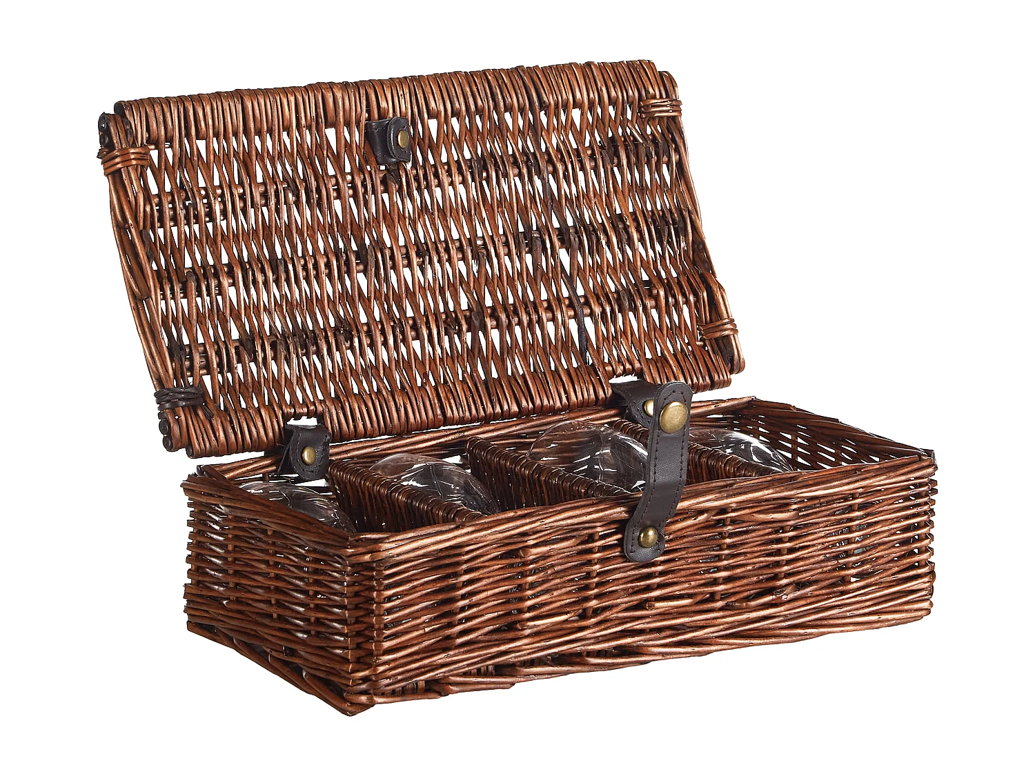 Picknickkorb PRUNEAU Geflecht Braun