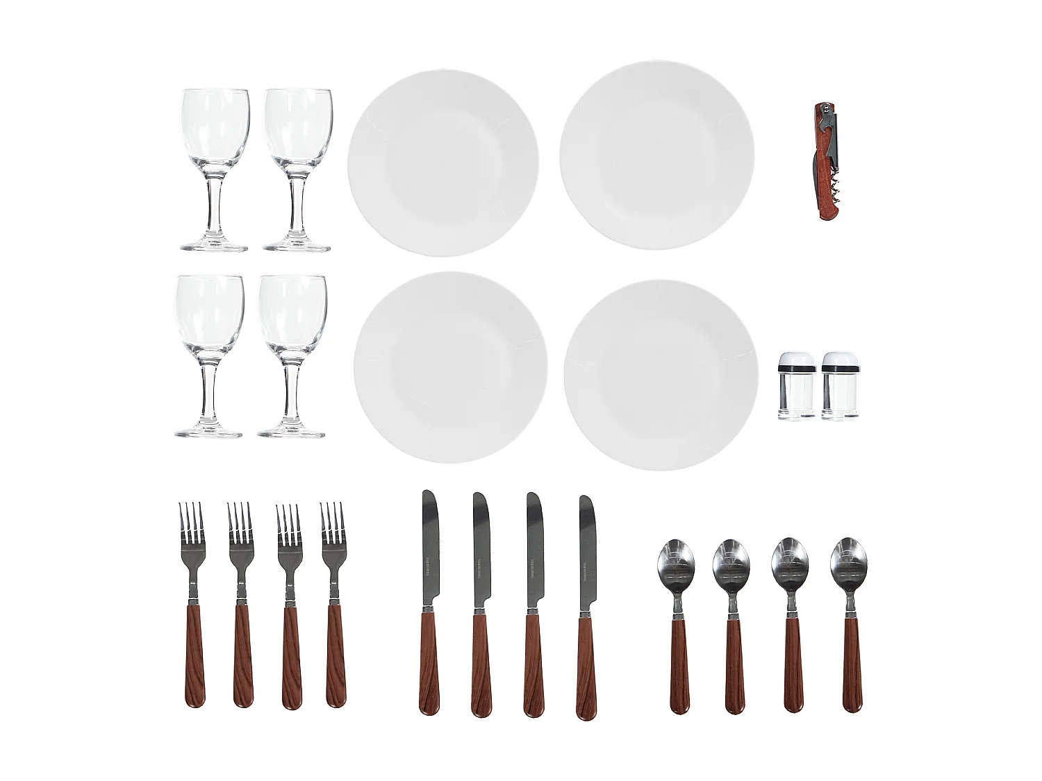 Picknickkorb PRUNEAU Geflecht Braun