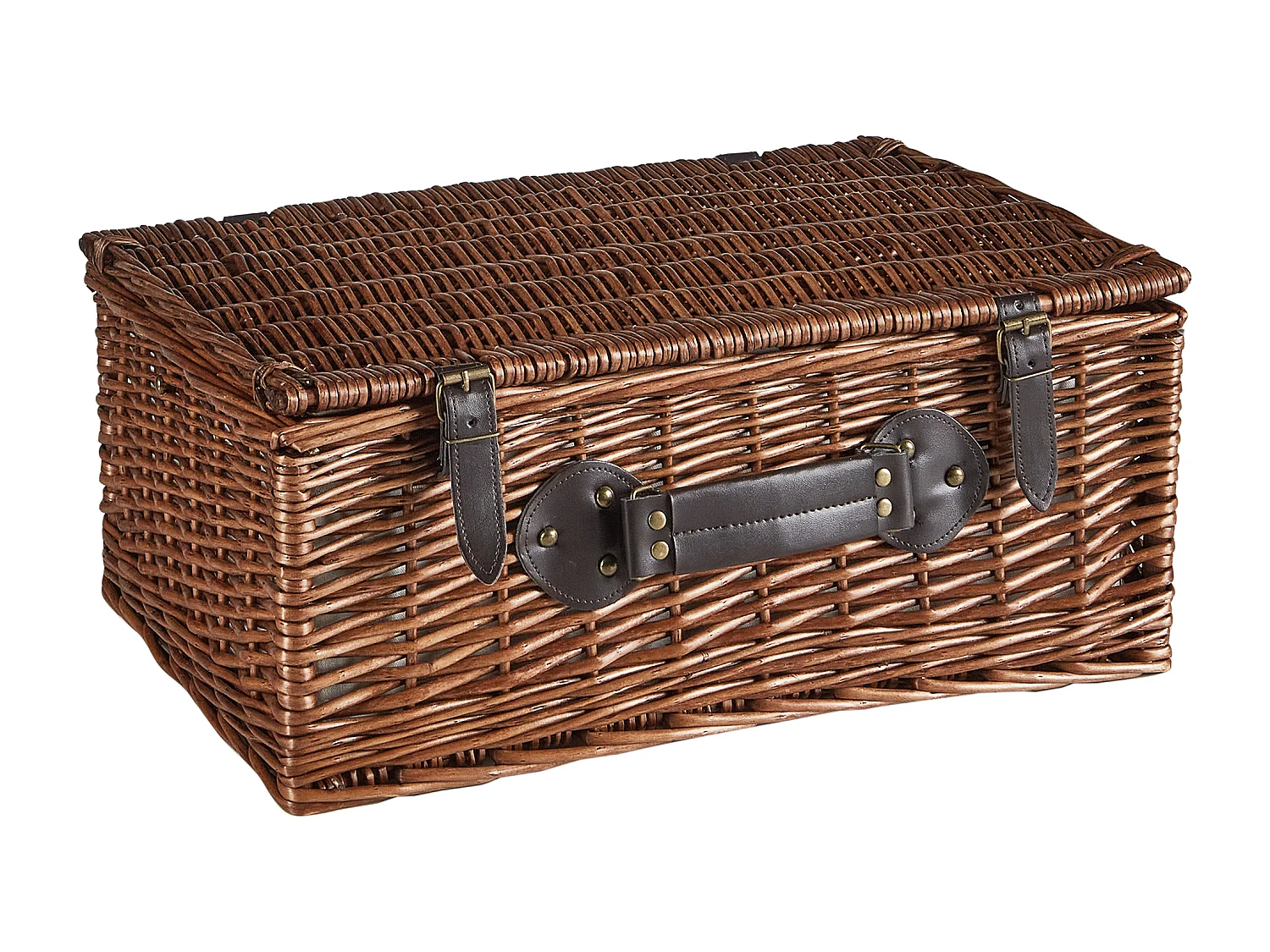 Panier de pique-nique PRUNEAU Osier Marron