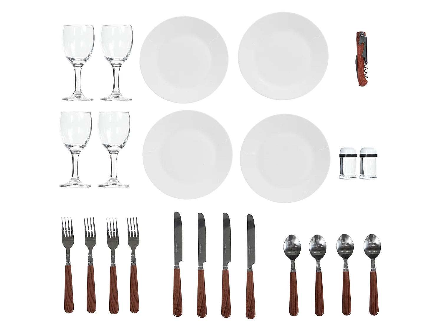 Picknickkorb PRUNEAU Geflecht Braun