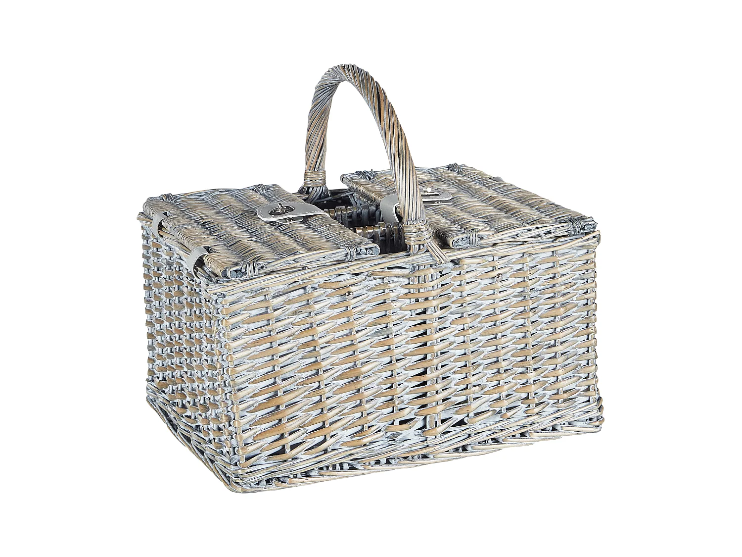 Cesto da Picnic GROSEILLE Vimini Grigio