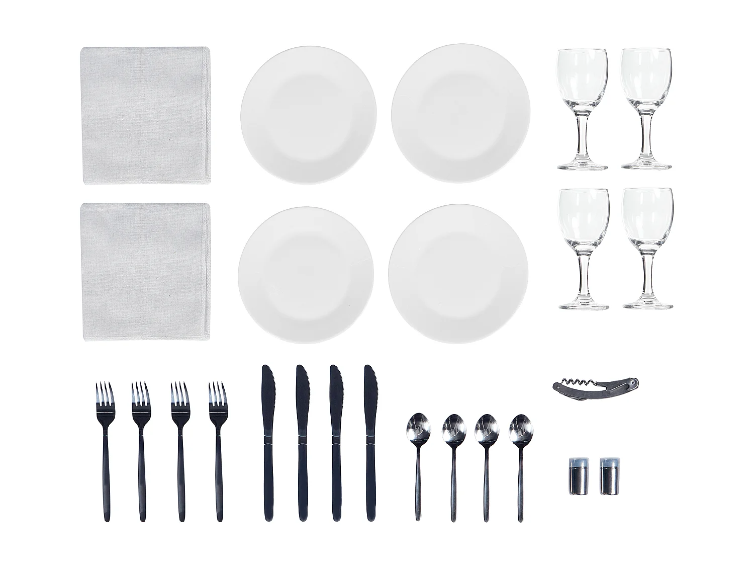 Panier de pique-nique GROSEILLE Osier Gris