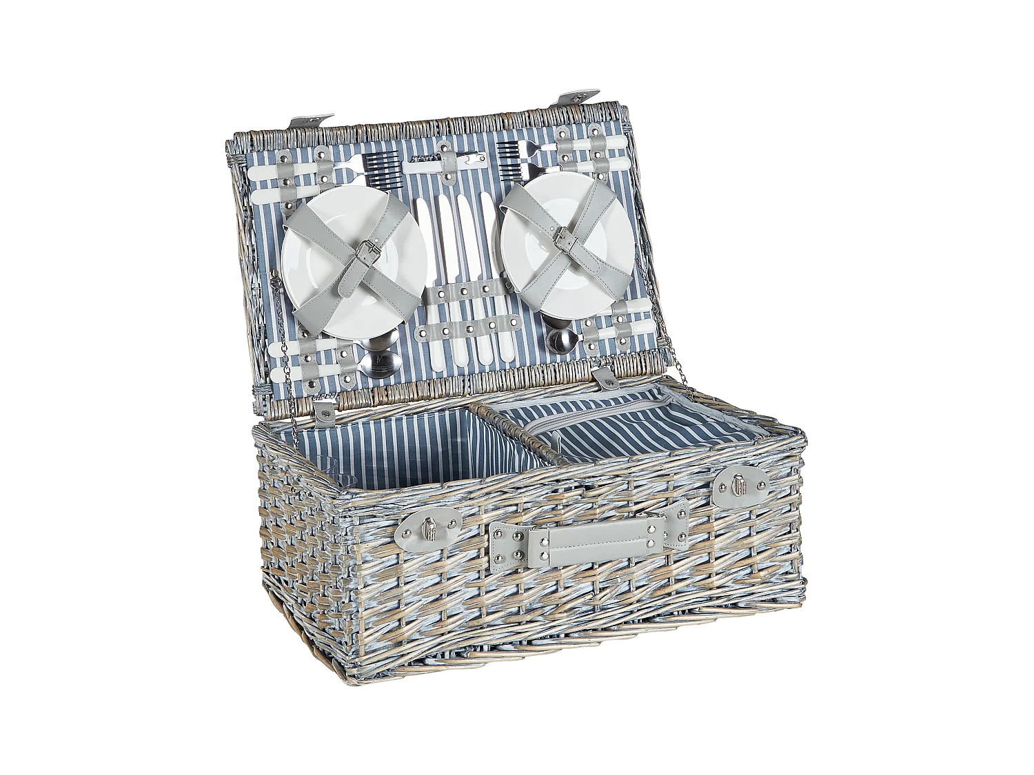 Panier de pique-nique FIGUE Osier Gris