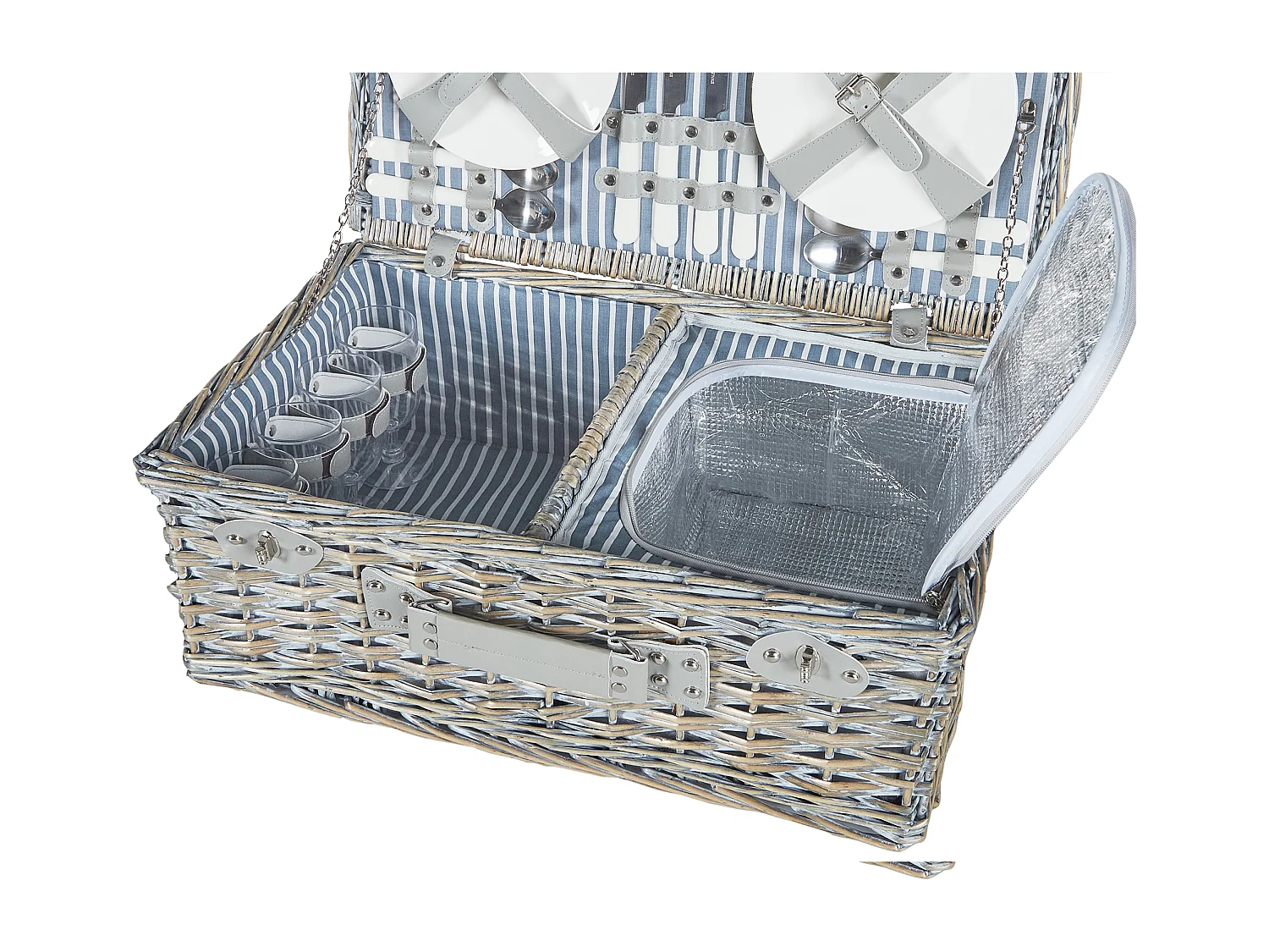 Panier de pique-nique FIGUE Osier Gris