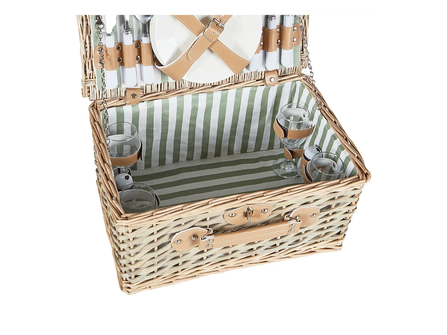 Kosz piknikowy CLEMENTINE Plecionka Naturalny