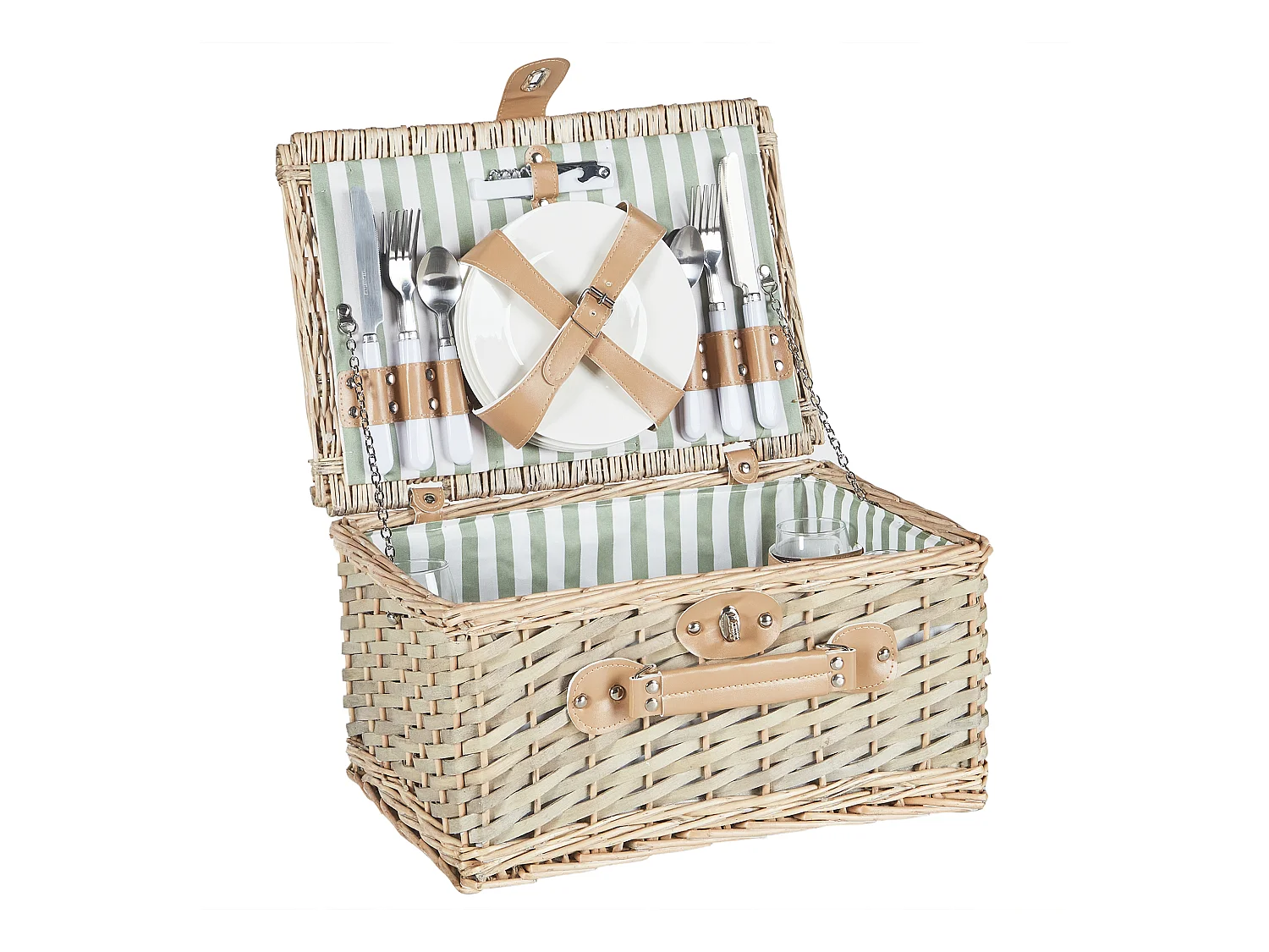 Panier de pique-nique CLEMENTINE Osier Naturel