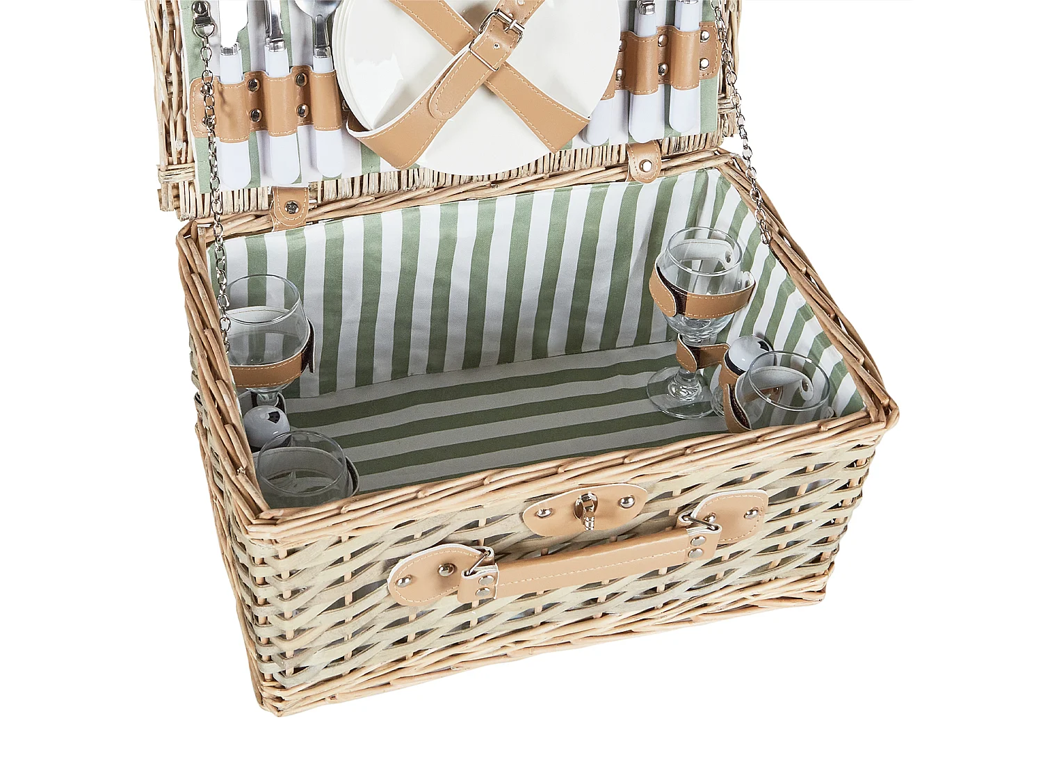 Panier de pique-nique CLEMENTINE Osier Naturel