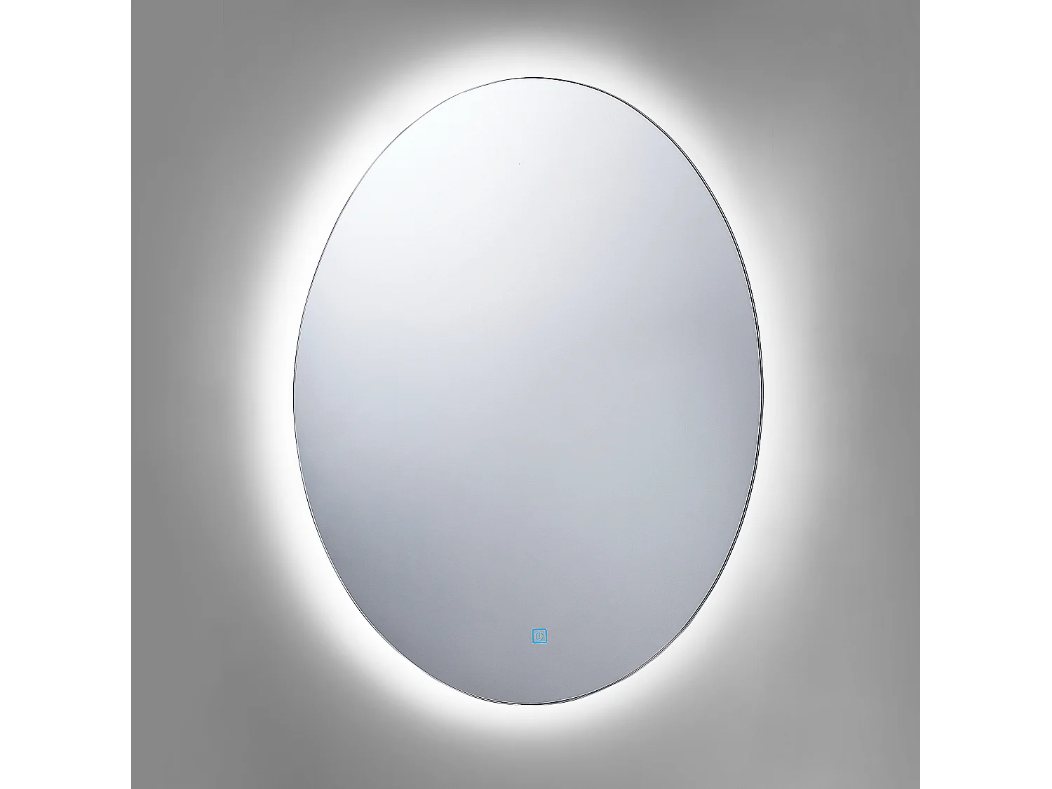 Miroir de salle de bain LED MAZILLE 60 cm 80 cm Argenté