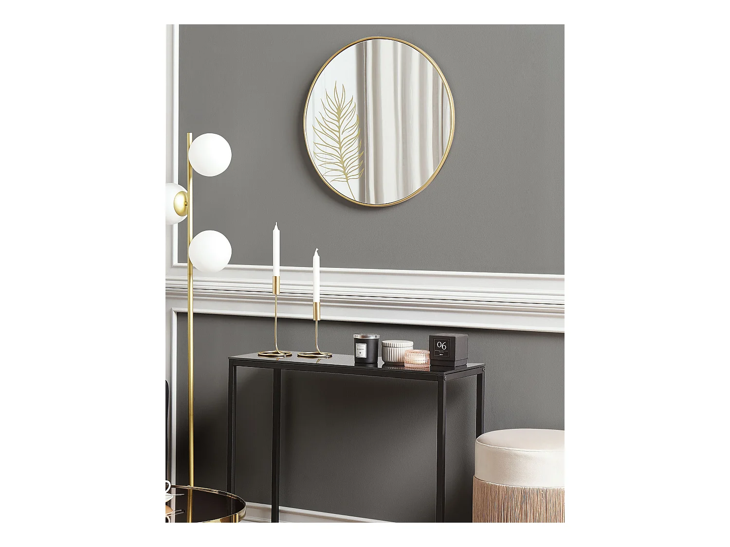 Espejo SAUVIE 57 cm 57 cm Dorado