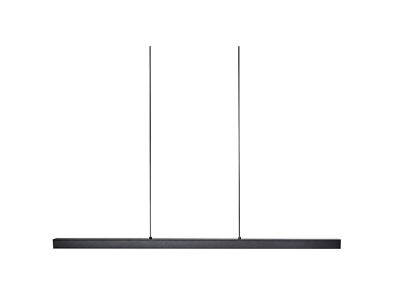 Moderne Hängelampe Integrierte LED-Leuchte Aluminiumschirm Eisensockel mit Fernbedienung Schwarz Candelero