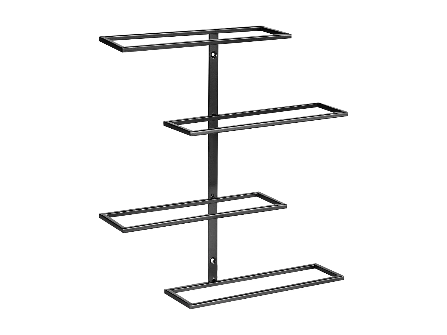 Wand-Weinregal EINSTEINIUM Metall Schwarz