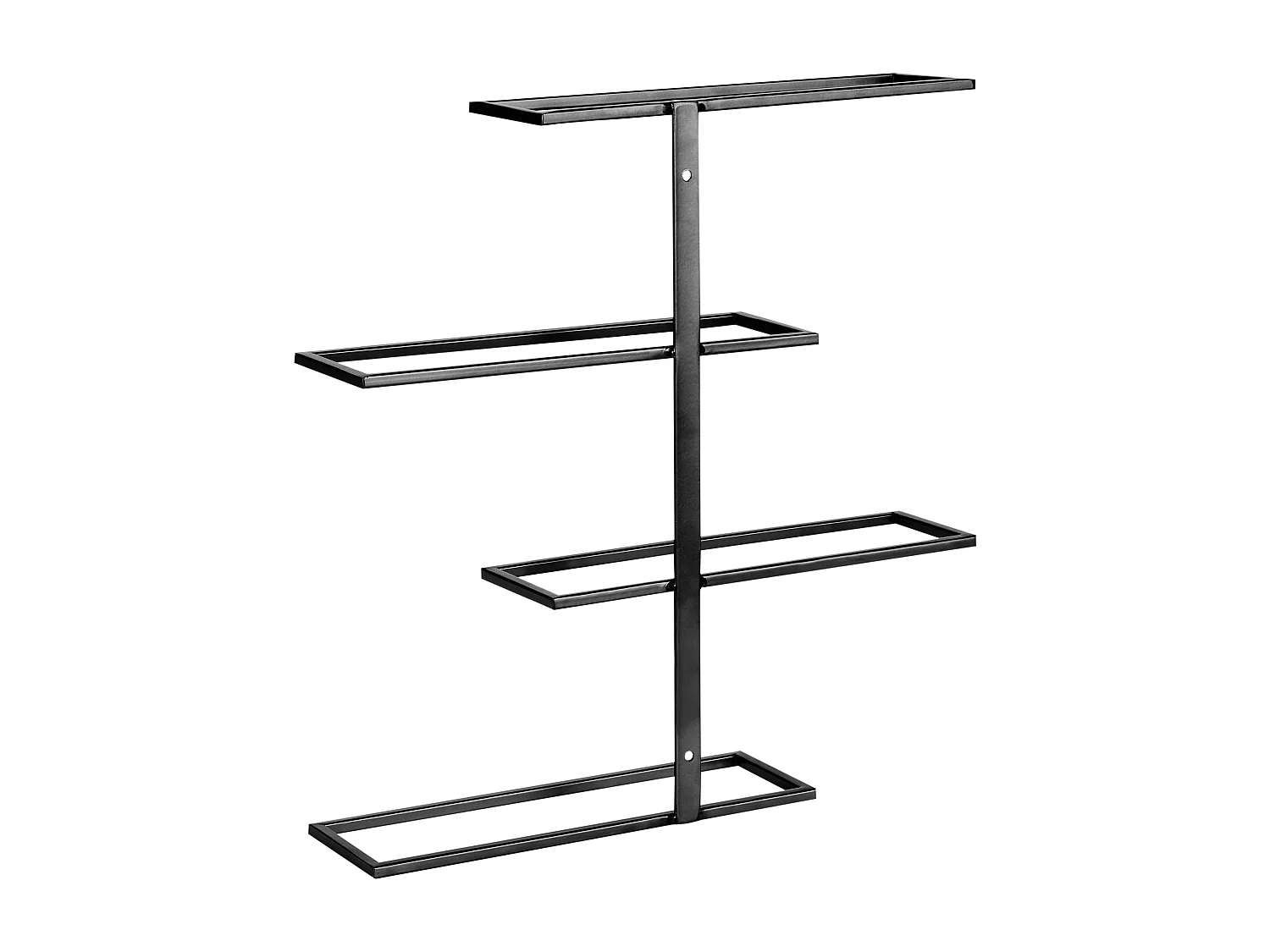 Wand-Weinregal EINSTEINIUM Metall Schwarz