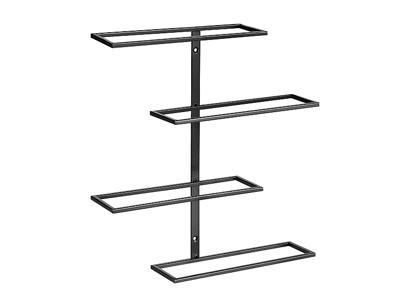 Wand-Weinregal EINSTEINIUM Metall Schwarz