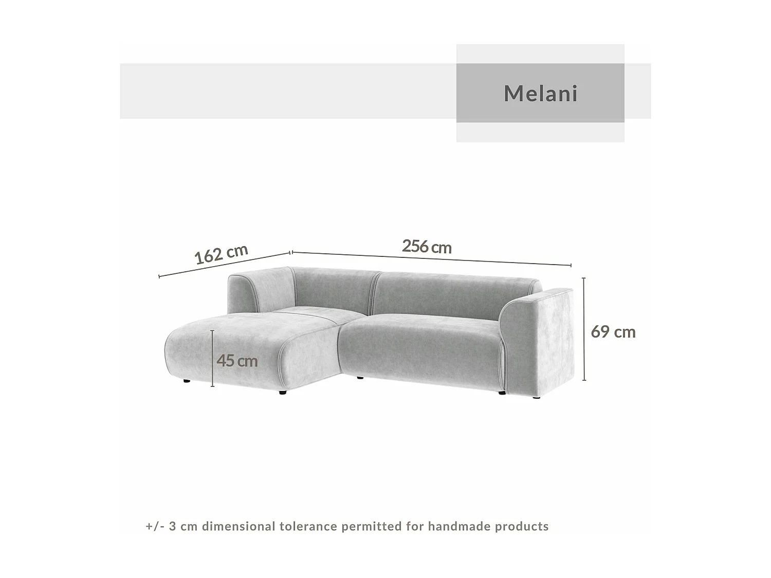 Canapé d'angle en tissu velours Melani - 4 places - jaune moutarde