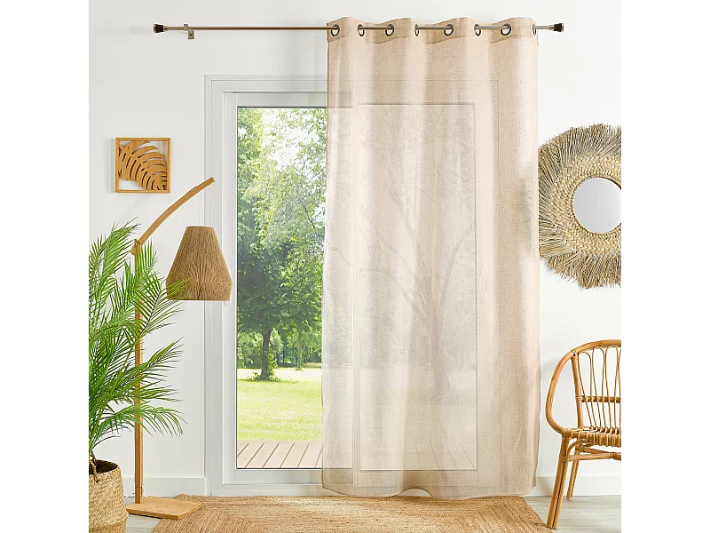 Visillo liso en estameña