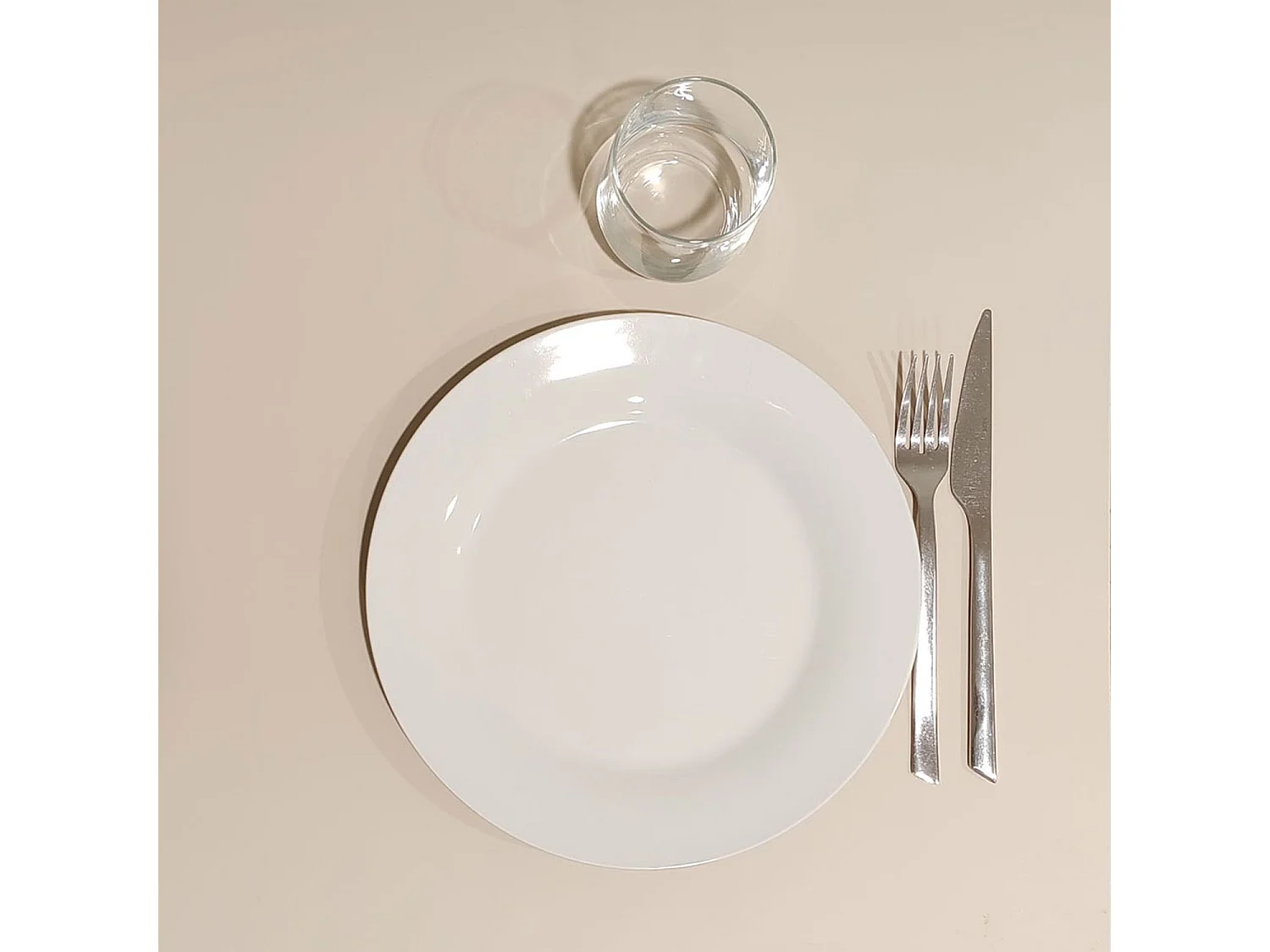 Klappbarer Terrassentisch aus Compact HPL Beige 70 x 70