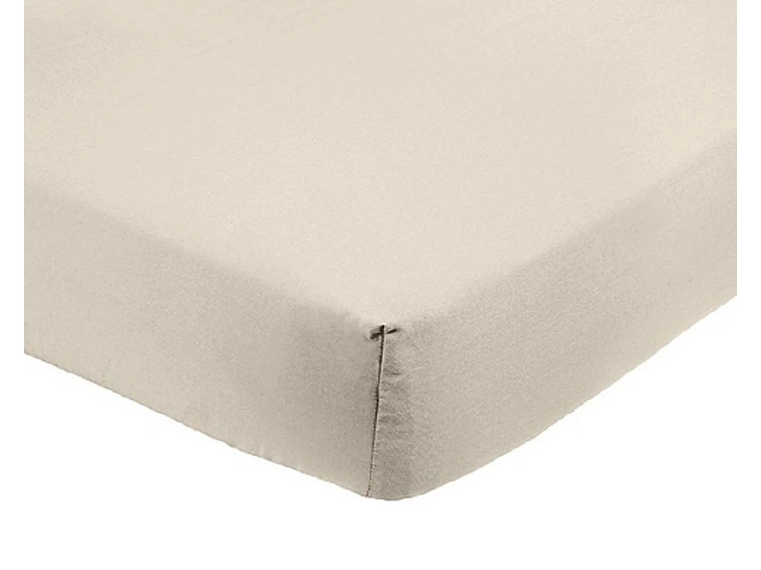 Lenzuolo con angoli in microfibra 90 x 200 cm Beige