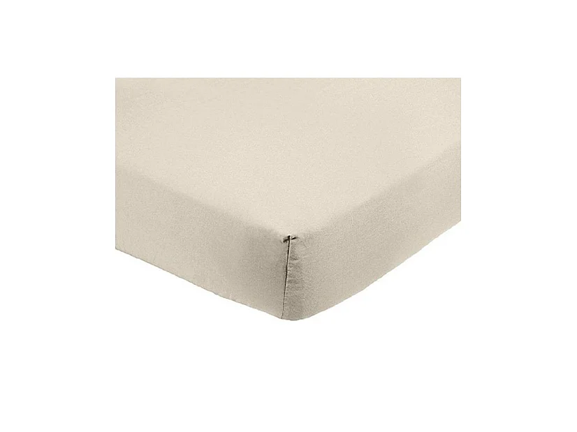 Microvezel hoeslaken 90 x 200 cm - Beige