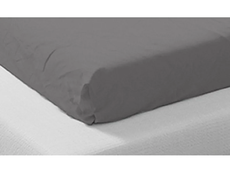 Spannbettlaken aus BioBaumwolle, 160 x 200 cm – Grau