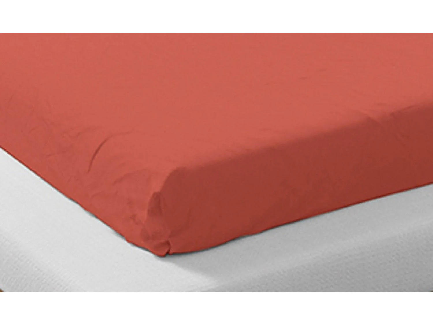 Spannbetttuch aus BioBaumwolle, 90 x 200 cm – Orange