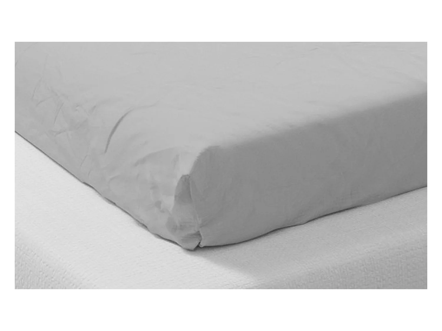 Drap Housse Microfibre 90 x 200 cm - Gris