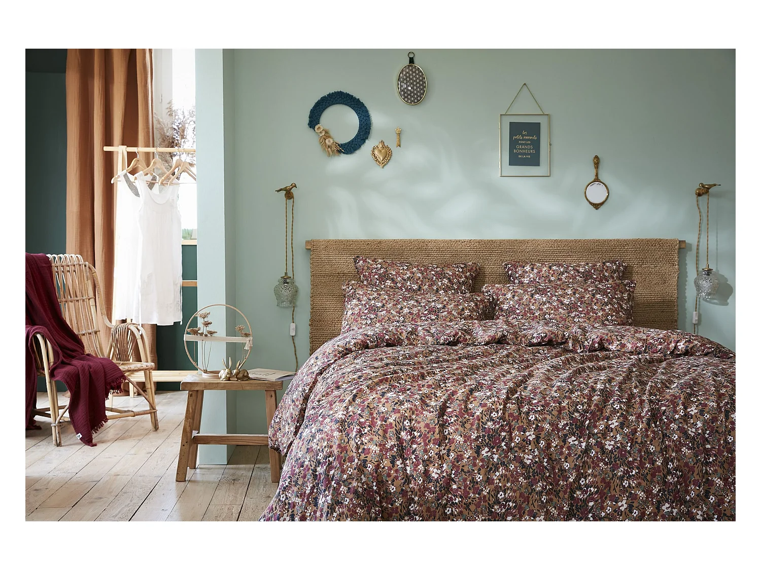 Housse de Couette 240 x 220 cm CAPUCINE Camel