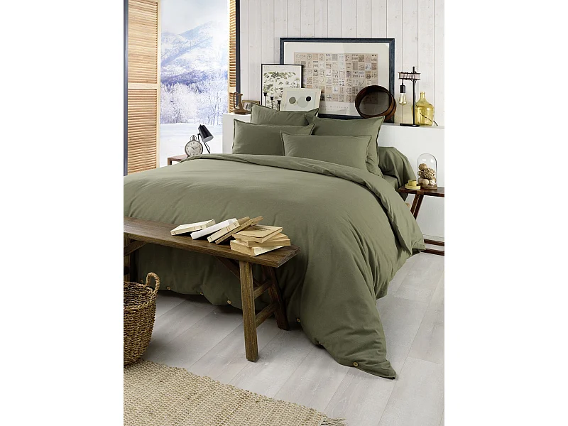 Housse de Couette 260 x 240 cm CANDICE Romarin