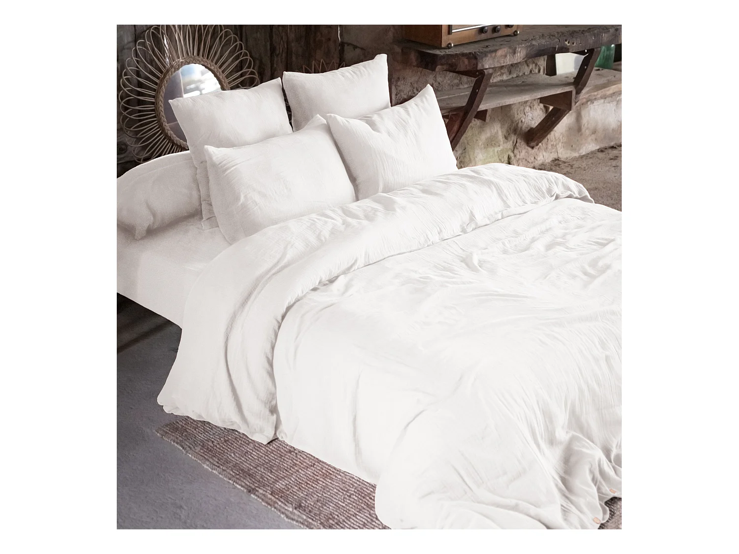 Housse de Couette 200 x 200 cm GAÏA Chantilly
