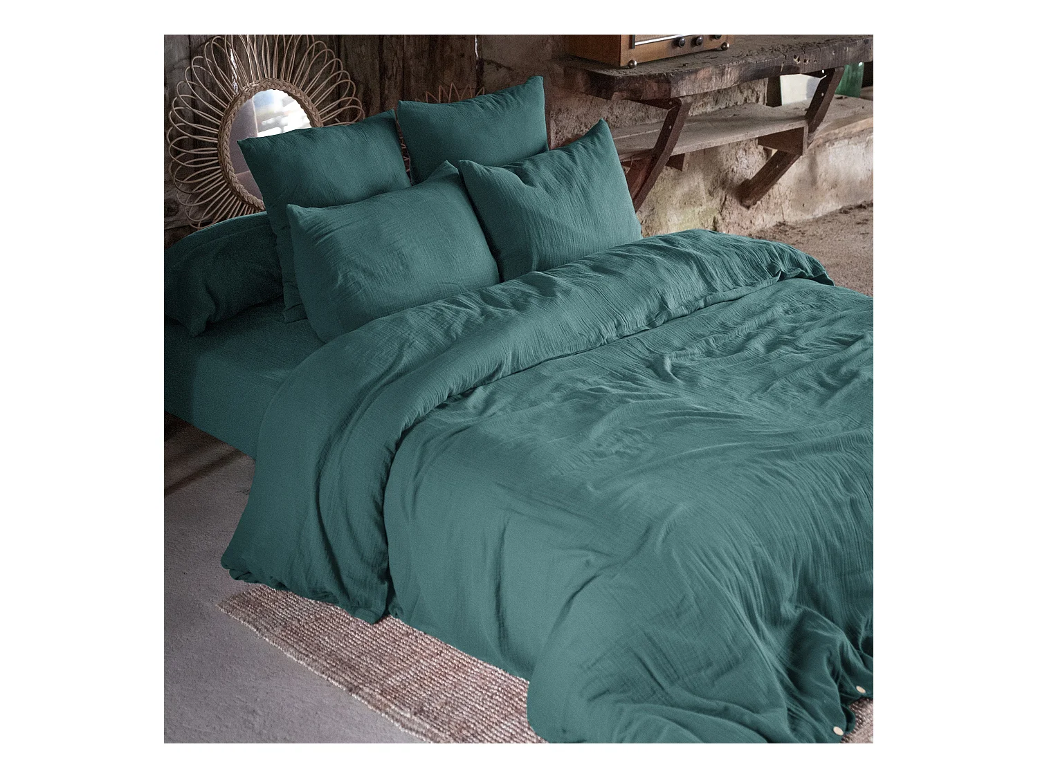 Housse de Couette 260 x 240 cm GAÏA Canard
