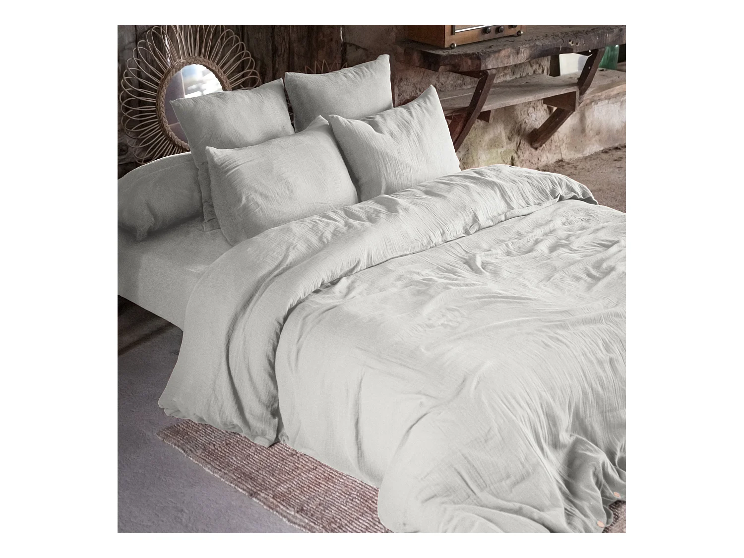 Housse de Couette 200 x 200 cm GAÏA Nuage