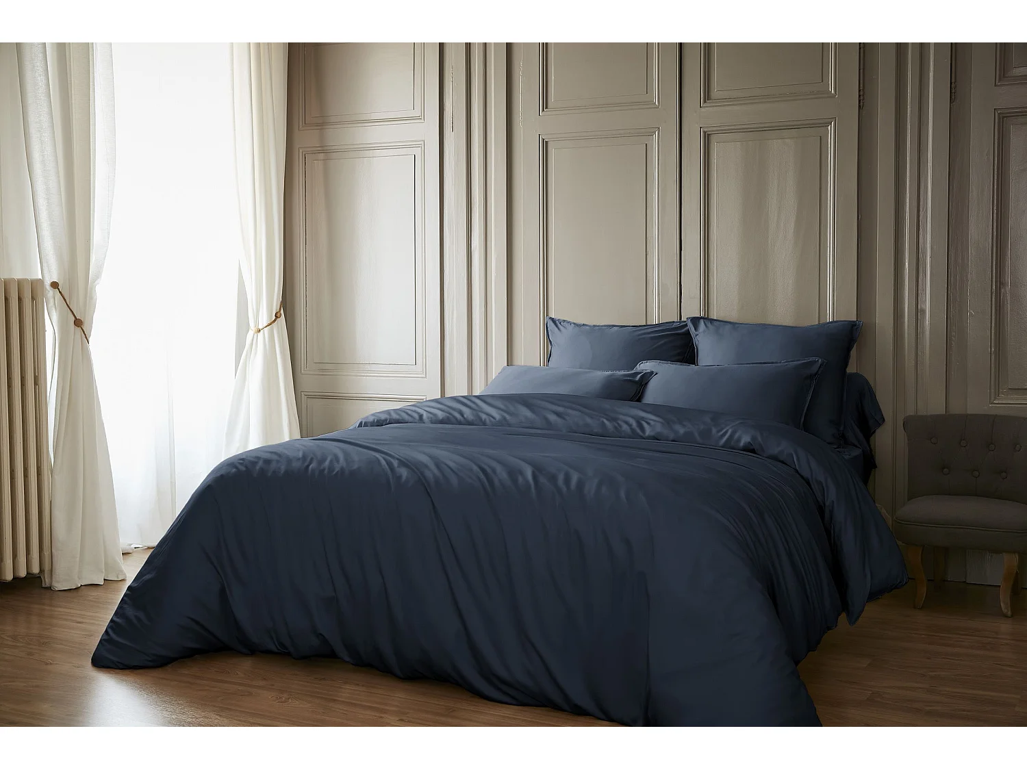 Housse de Couette 260 x 240 cm SALOMÉ Minuit