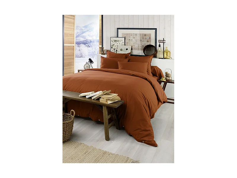 Housse de Couette 240 x 220 cm CANDICE Tomette