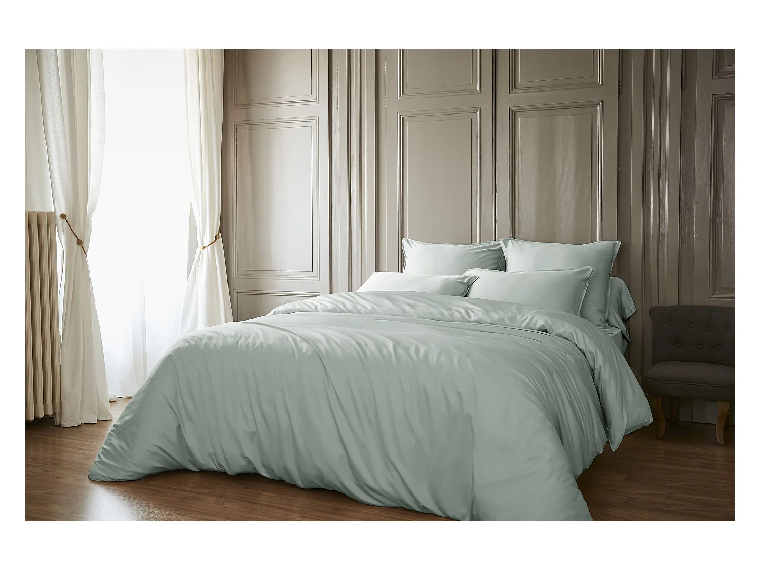 Housse de Couette 260 x 240 cm SALOMÉ Eucalyptus