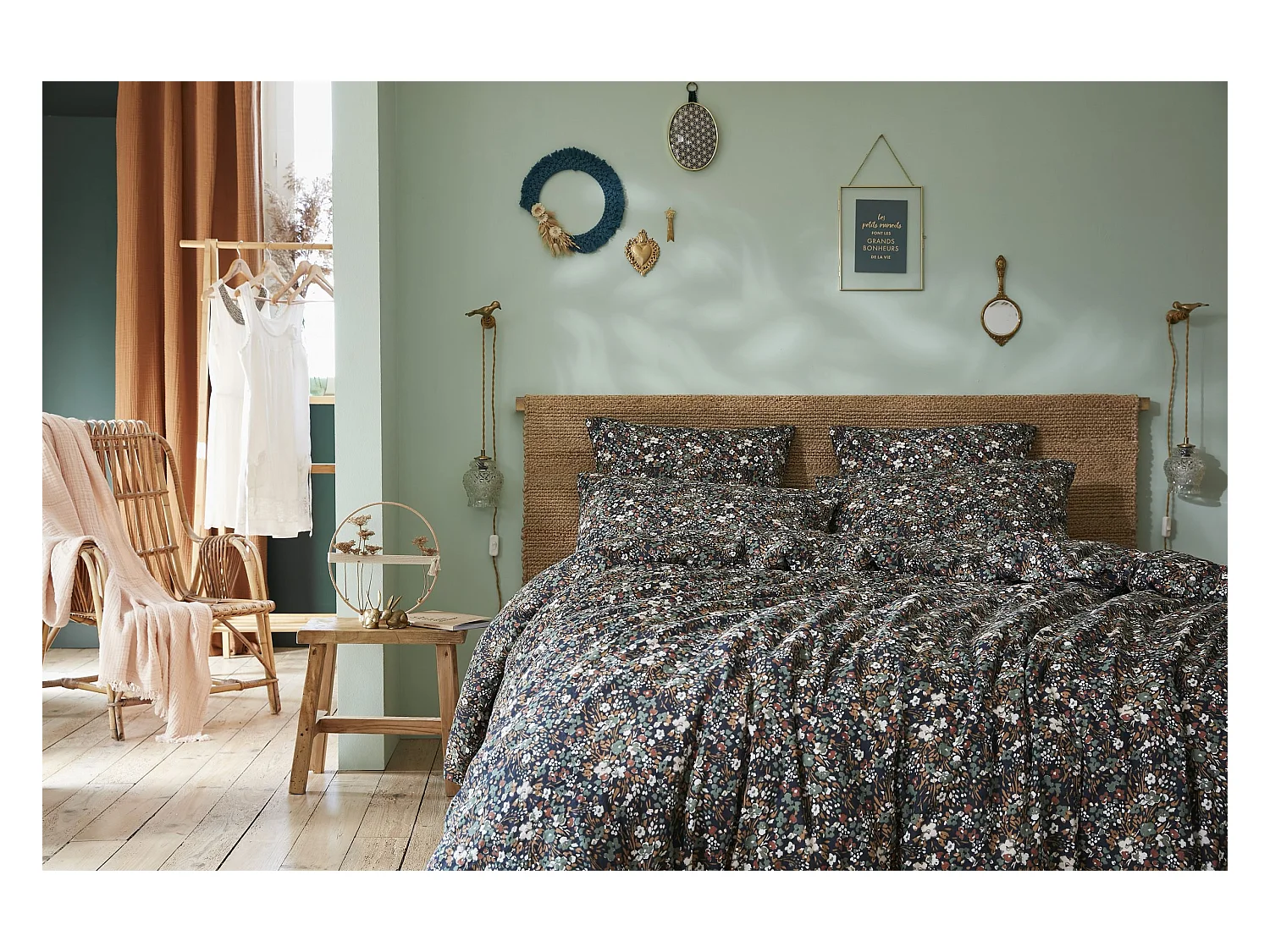 Housse de Couette 260 x 240 cm CAPUCINE Minuit