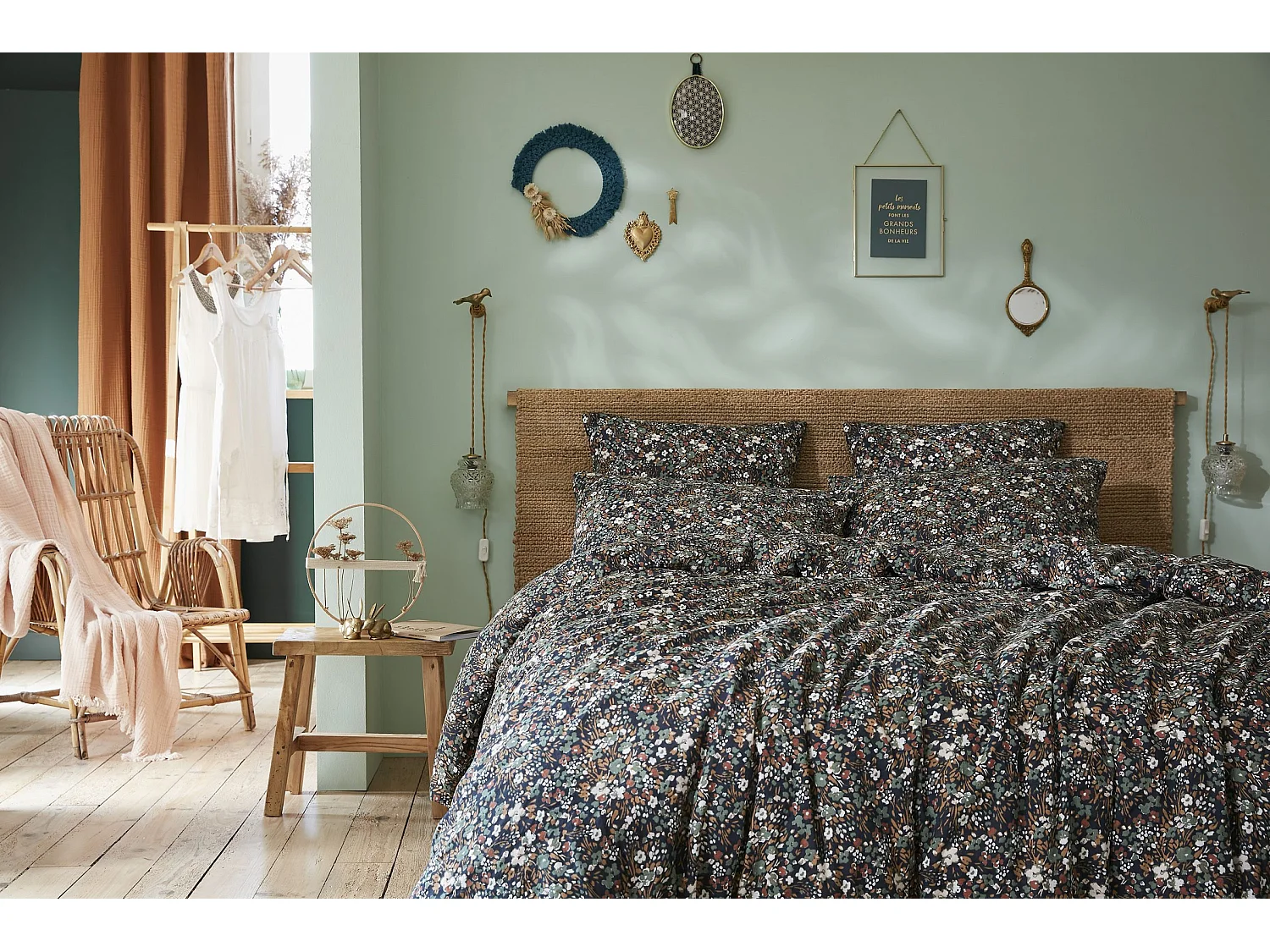 Housse de Couette 260 x 240 cm CAPUCINE Minuit