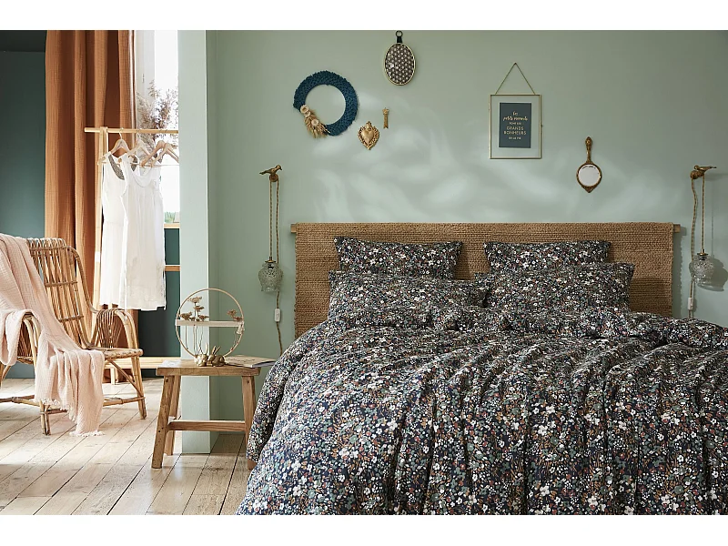 Housse de Couette 260 x 240 cm CAPUCINE Minuit