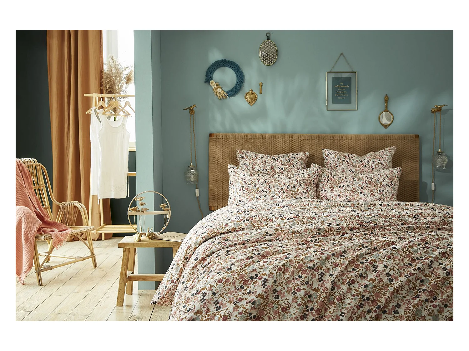 Housse de Couette 240 x 220 cm CAPUCINE Pampa