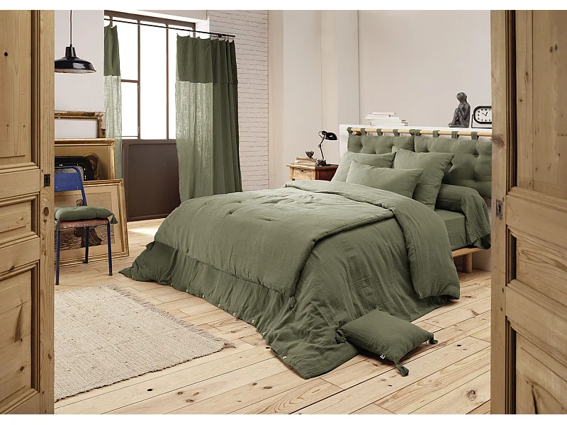 Housse de Couette 240 x 220 cm GAÏA Romarin