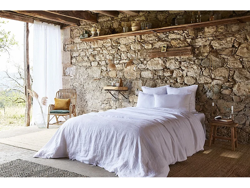 Housse de Couette 240 x 220 cm SOLINE Craie