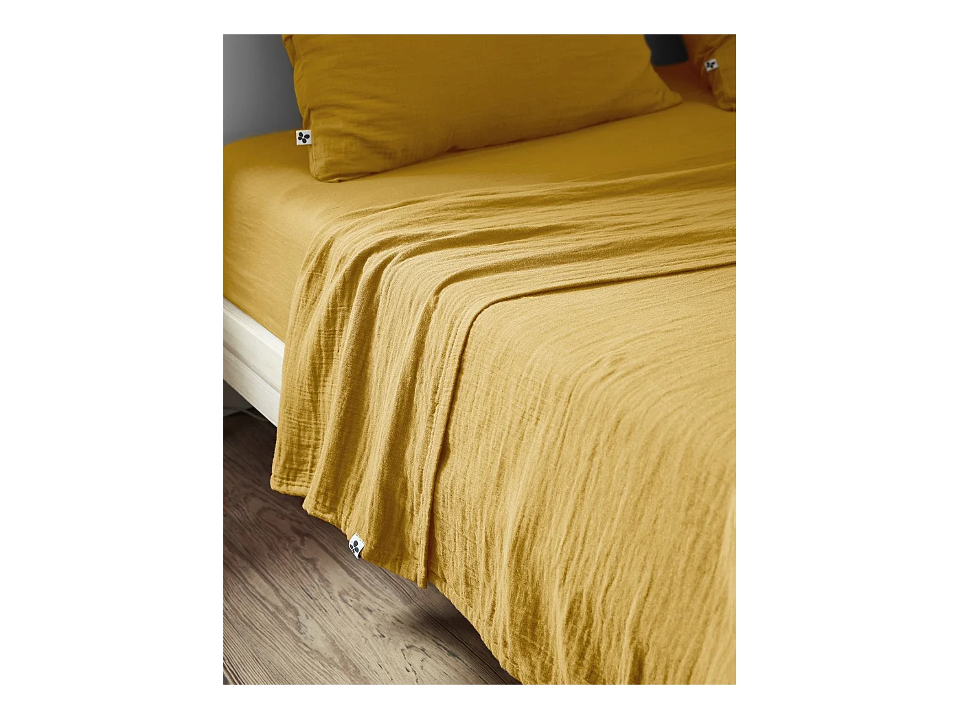 Drap plat 270 x 300 cm GAÏA Safran