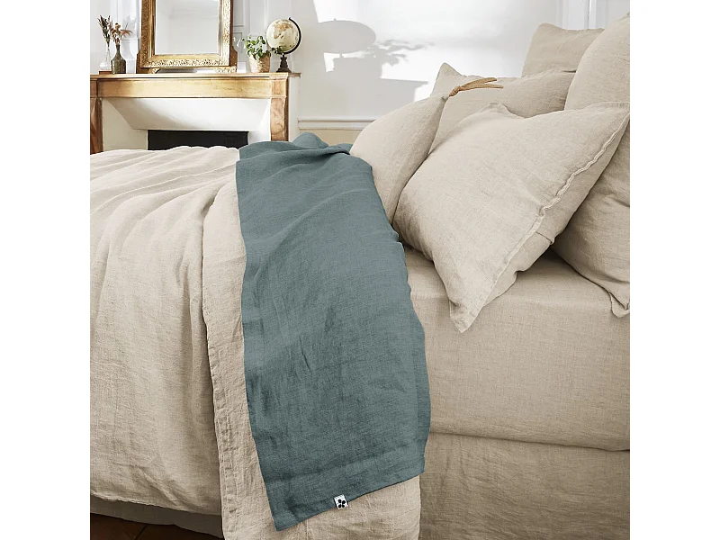 Drap plat 270 x 300 cm SOLINE Ardoise