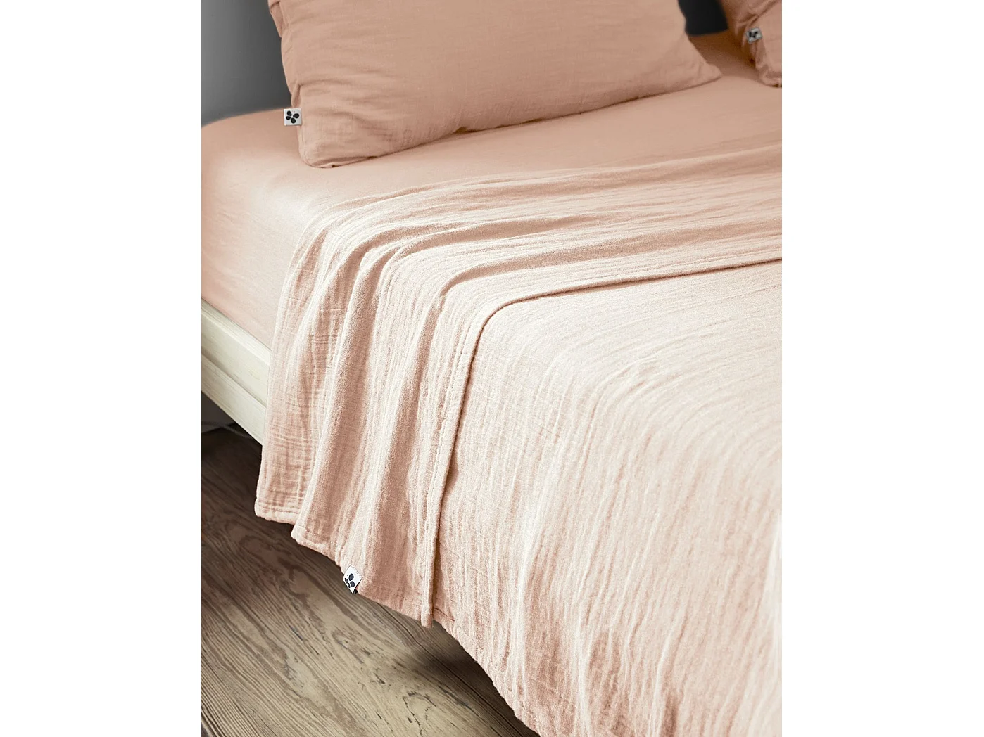 Drap plat 240 x 300 cm GAÏA Guimauve