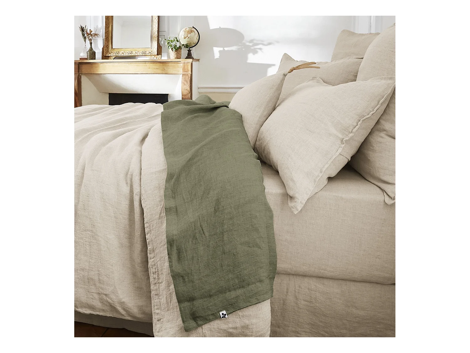 Drap plat 240 x 300 cm SOLINE Thym