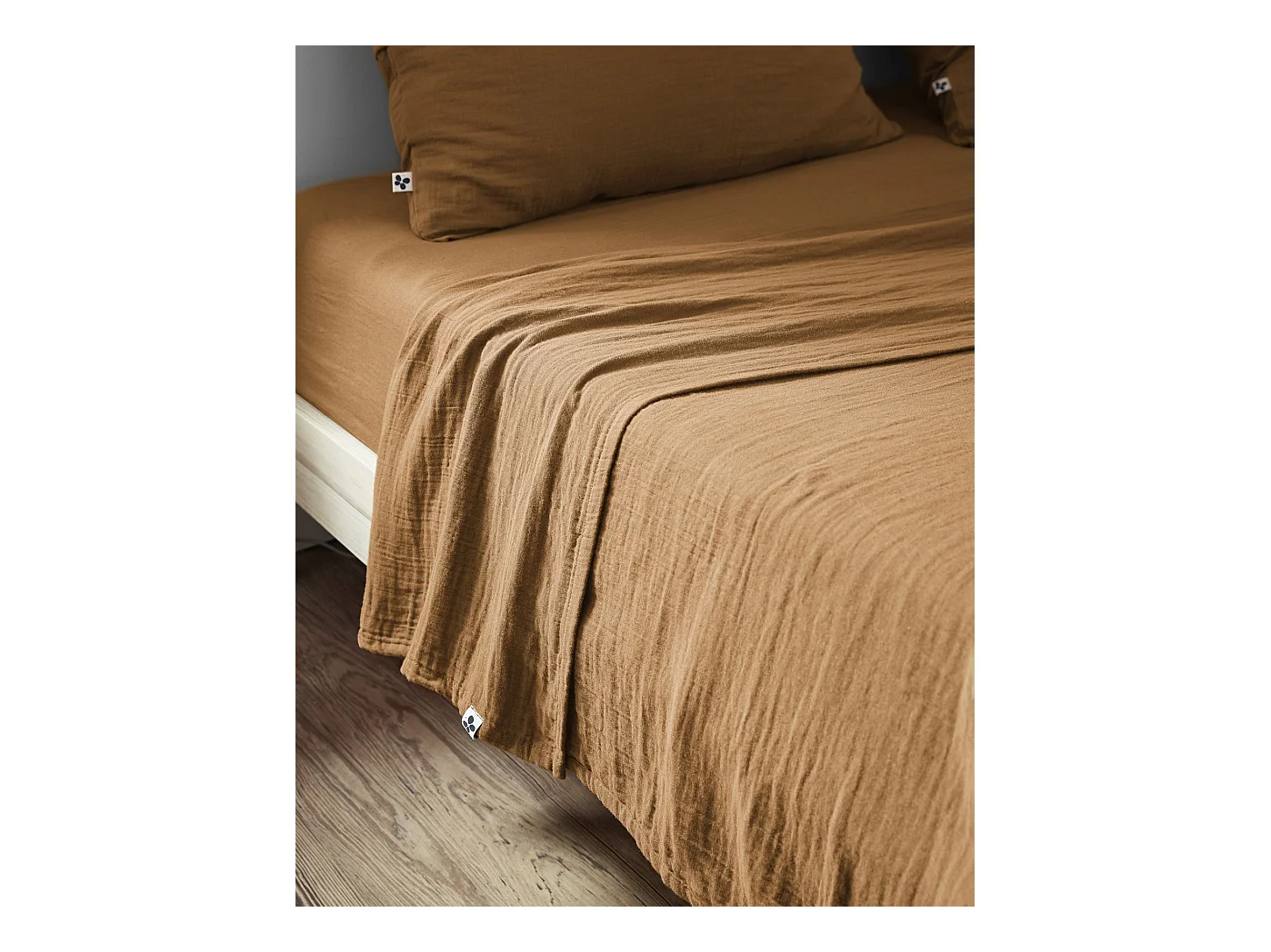 Drap plat 240 x 300 cm GAÏA Camel