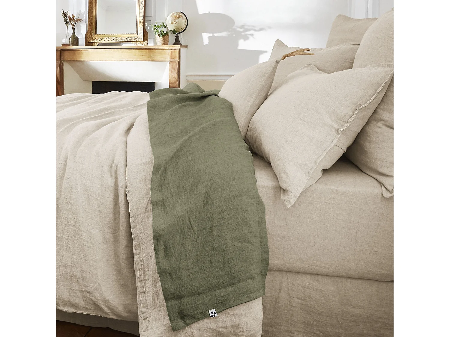 Drap plat 270 x 300 cm SOLINE Thym